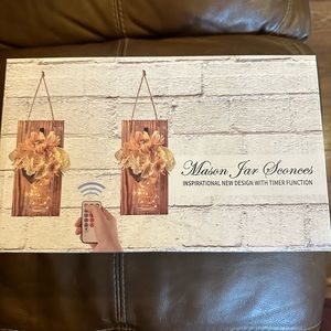 Mason Jar wall sconces 🥰